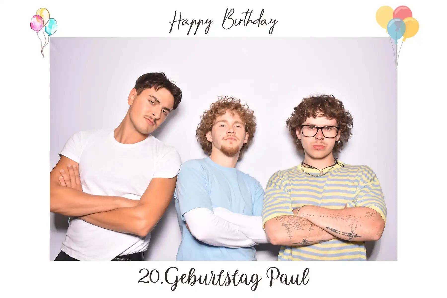Fotobox Einsatz auf Geburtstag und Feier